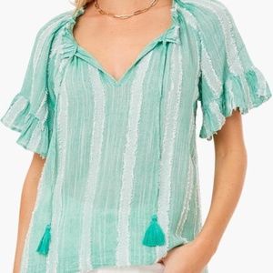 Tuckernuck Cassis Sea-foam Flutter Top